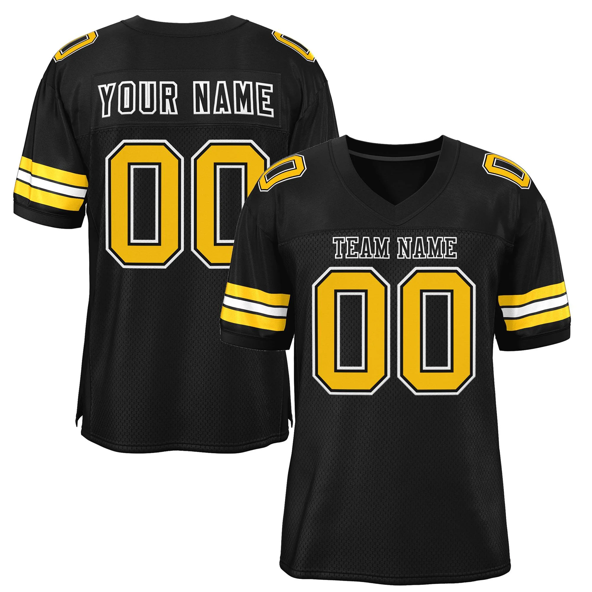 Custom Mesh Football Jersey Personalized Sports Team Uniform Stitched Name Number